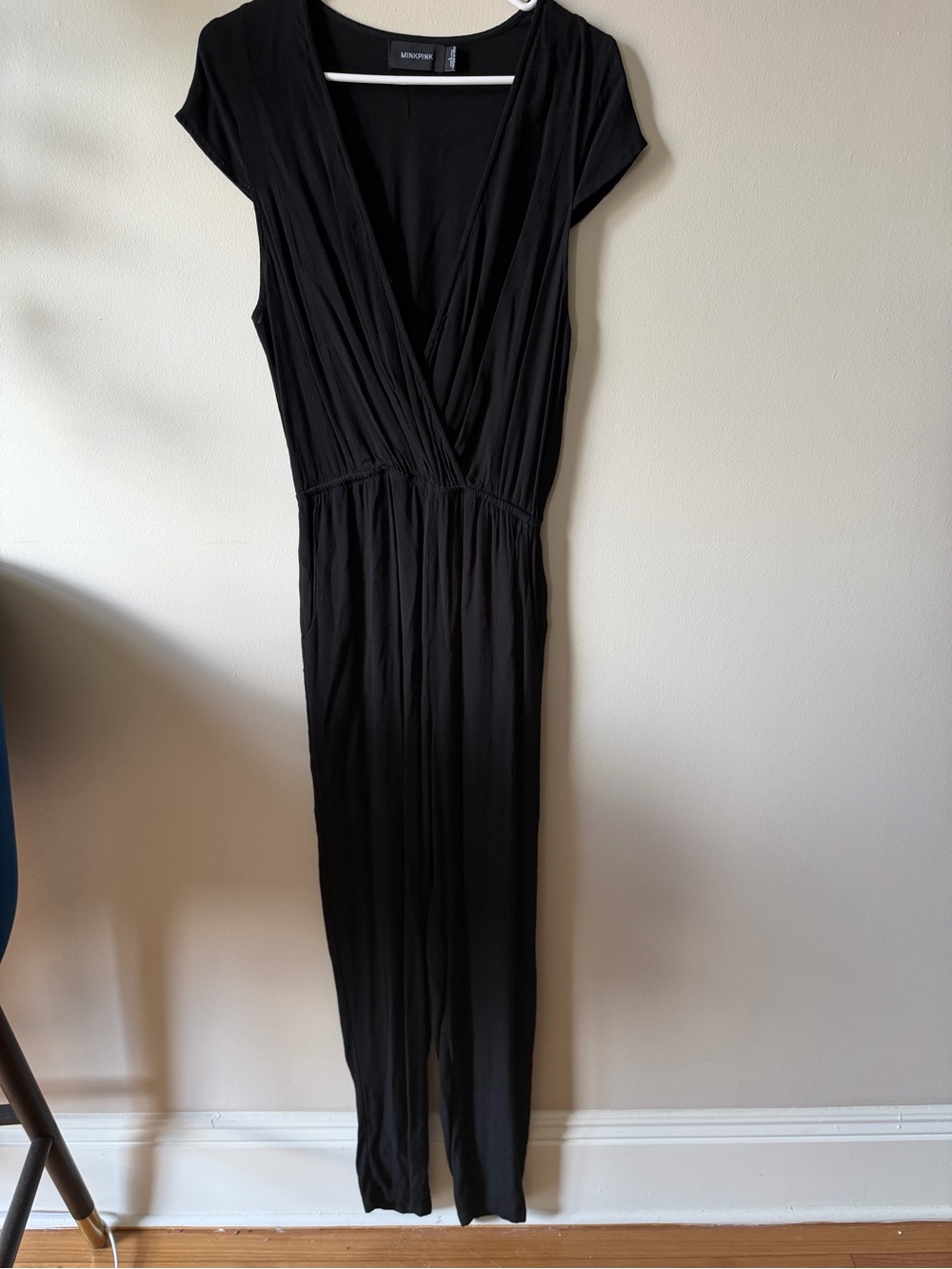 MinkPink Black Jumpsuit w/ pockets